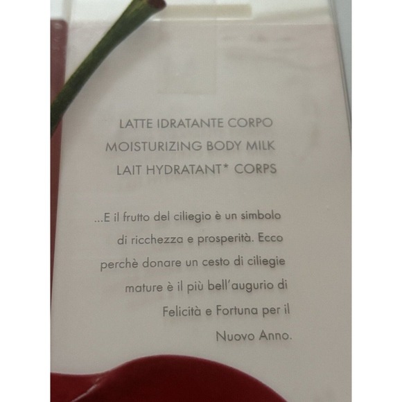 La Voglia Matta Cherry by Perlier 6.7 oz shower gel + 6.7 oz milk BRAND NEW - Picture 4 of 6